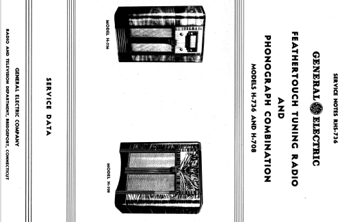 H-708 ; General Electric Co. (ID = 1127248) Radio