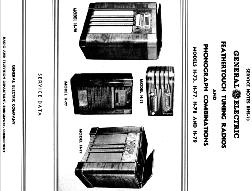 H-73 ; General Electric Co. (ID = 1115475) Radio