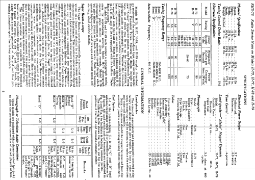 H-78 ; General Electric Co. (ID = 1115494) Radio