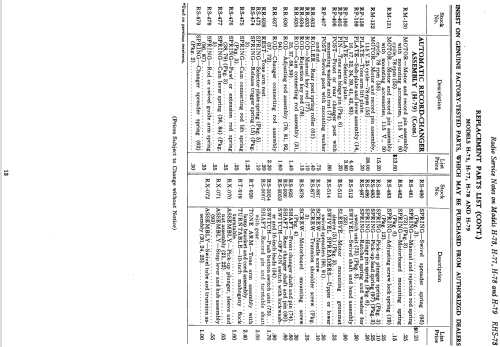 H-78 ; General Electric Co. (ID = 1115503) Radio