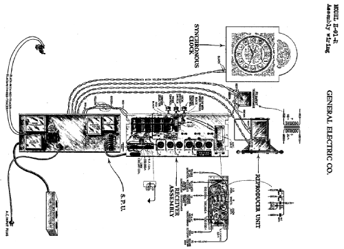 Modern Longfellow Grandfather Clock H-91-R; General Electric Co. (ID = 421069) Radio