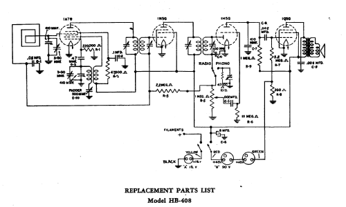 HB-408 ; General Electric Co. (ID = 168439) Radio