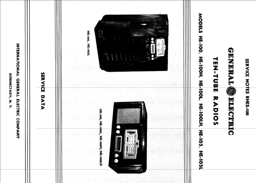 HE-100 ; General Electric Co. (ID = 1127767) Radio