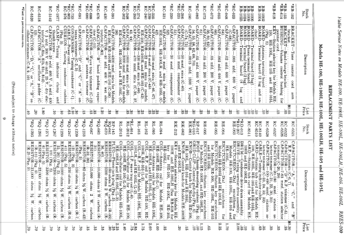 HE-100L ; General Electric Co. (ID = 1127783) Radio