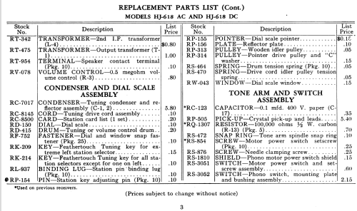 HJ-618 AC ; General Electric Co. (ID = 1127967) Radio