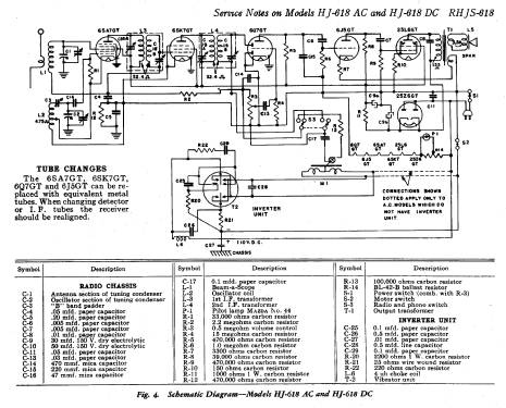 HJ-618 AC ; General Electric Co. (ID = 168493) Radio