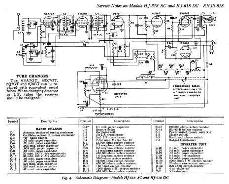 HJ-618 DC ; General Electric Co. (ID = 168494) Radio