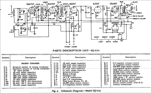 HJ-624 ; General Electric Co. (ID = 1127985) Radio