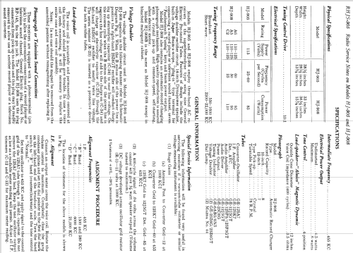 HJ-908 ; General Electric Co. (ID = 1128013) Radio