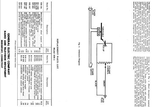 HM-3 ; General Electric Co. (ID = 1128157) Sonido-V