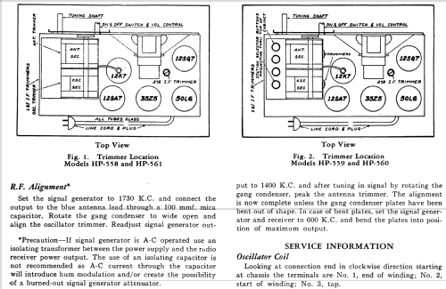 HP-560 ; General Electric Co. (ID = 1128443) Radio