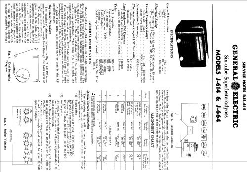 J-664 ; General Electric Co. (ID = 1130671) Radio