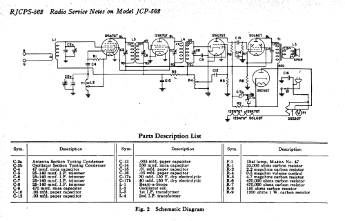 JCP-562 ; General Electric Co. (ID = 169957) Radio