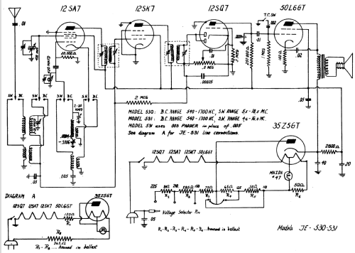 JE-530 ; General Electric Co. (ID = 1131427) Radio