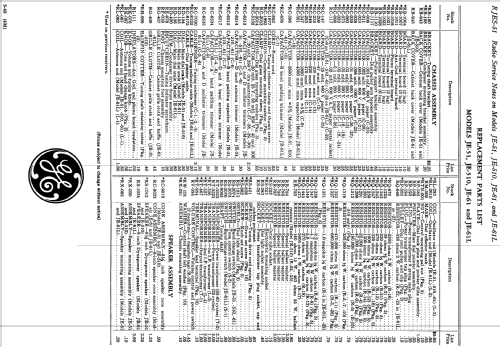 JE-61 ; General Electric Co. (ID = 1131089) Radio