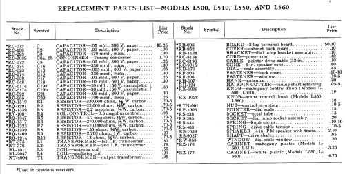 L-500 ; General Electric Co. (ID = 1132146) Radio