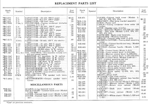 L-513 ; General Electric Co. (ID = 1132163) Radio