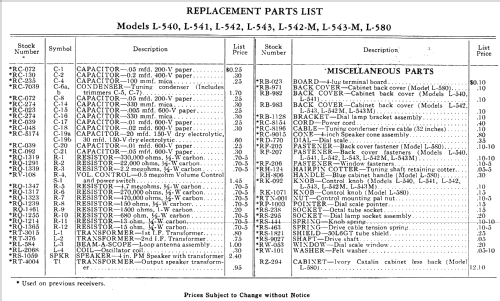 L-541 ; General Electric Co. (ID = 1132547) Radio