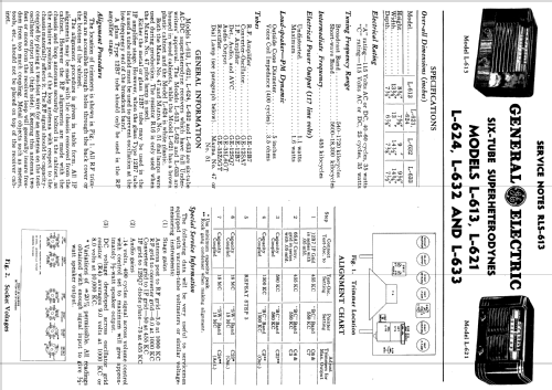 L-613 ; General Electric Co. (ID = 1132587) Radio