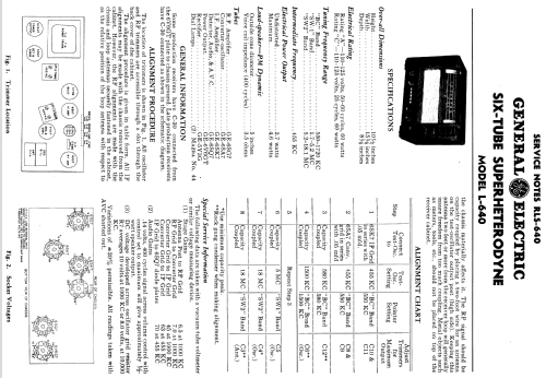 L-640 ; General Electric Co. (ID = 1132623) Radio