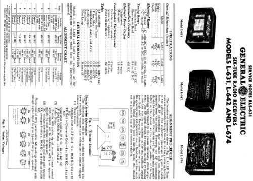 L-642 ; General Electric Co. (ID = 1132616) Radio