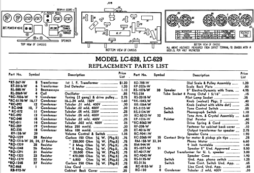 LC-628 ; General Electric Co. (ID = 1133592) Radio
