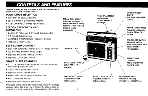 Superadio II 7-2885F; General Electric Co. (ID = 2043869) Radio