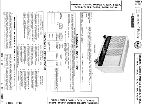 T-125A ; General Electric Co. (ID = 644835) Radio