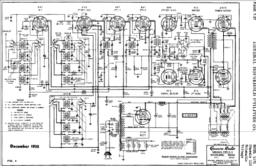 Grunow 1171 Ch= 11-C; General Household (ID = 682018) Radio