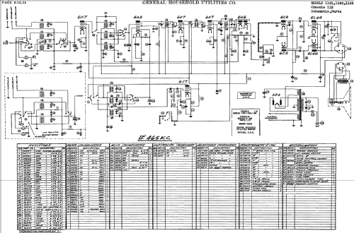 Grunow 1185 Teledial Ch= 11-H; General Household (ID = 683233) Radio