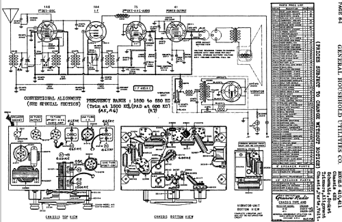 Grunow 411 Ch= 4-NB; General Household (ID = 683261) Radio