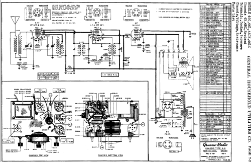 Grunow 460X Ch= 4-BX; General Household (ID = 681264) Radio