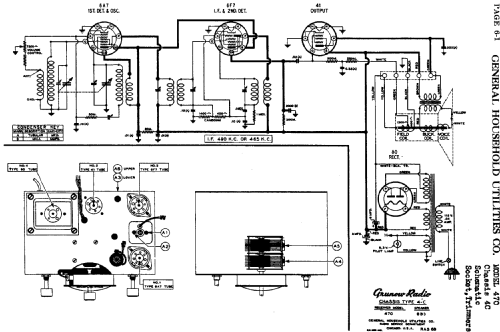 Grunow 470 Ch= 4-C; General Household (ID = 681271) Radio