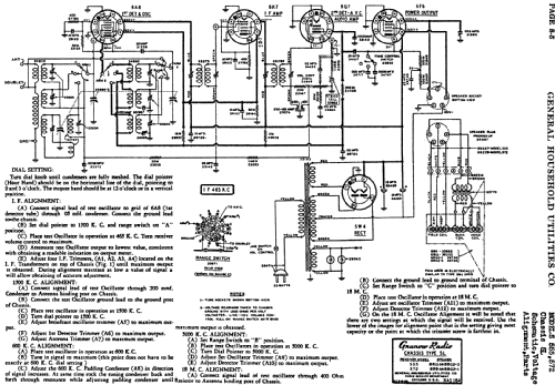 Grunow 555 Ch= 5-L; General Household (ID = 683634) Radio