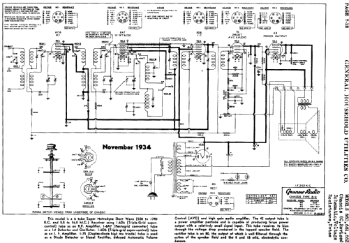 Grunow 662 Ch= 6-C; General Household (ID = 681658) Radio