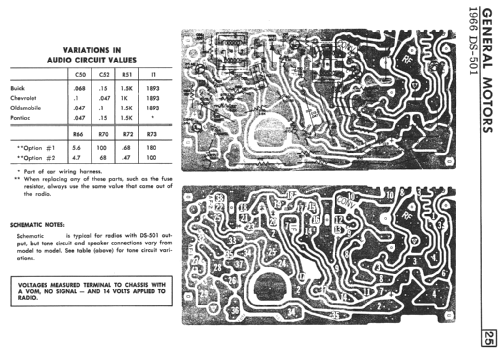 1966 ; General Motors of (ID = 2576704) Car Radio