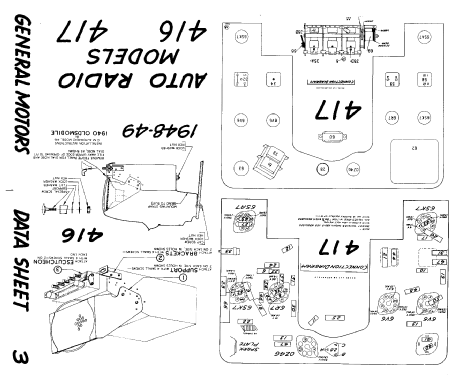 416 ; General Motors of (ID = 815475) Car Radio