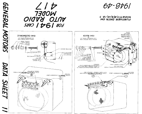 417 ; General Motors of (ID = 815483) Car Radio