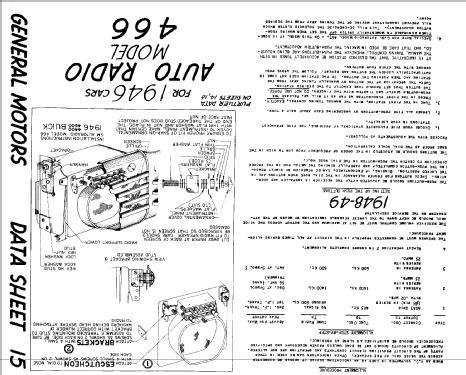 466 ; General Motors of (ID = 815488) Car Radio