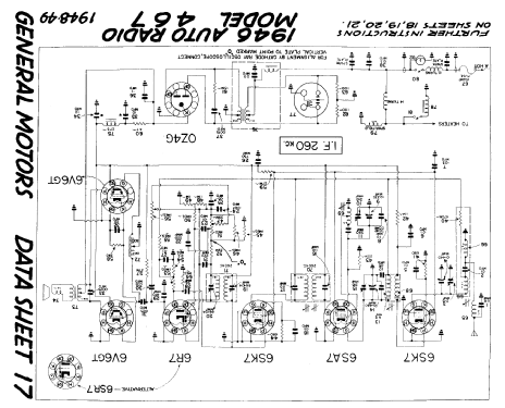 467 ; General Motors of (ID = 815490) Car Radio