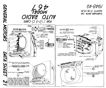 467 ; General Motors of (ID = 815494) Car Radio