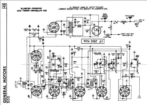 500 ; General Motors of (ID = 816038) Car Radio