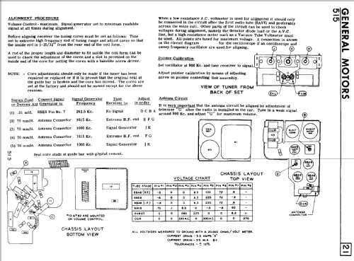 515 ; General Motors of (ID = 816109) Car Radio