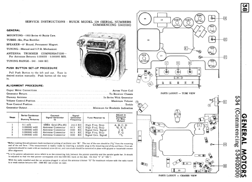 534 ; General Motors of (ID = 2293251) Car Radio