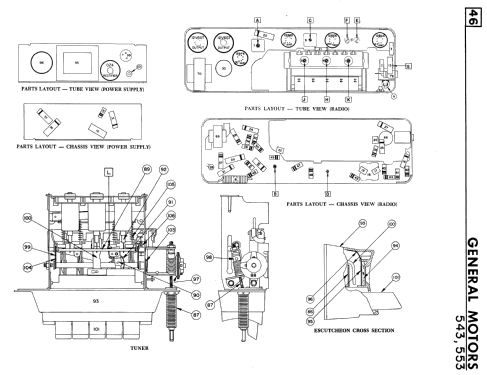 543 ; General Motors of (ID = 2291175) Car Radio