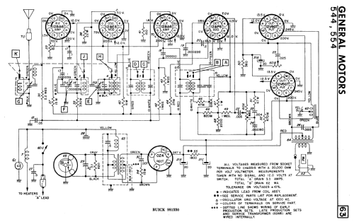 544 ; General Motors of (ID = 2311633) Car Radio