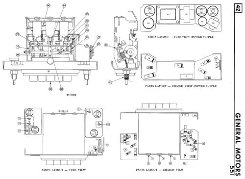 551 ; General Motors of (ID = 2311515) Car Radio