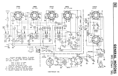 561 ; General Motors of (ID = 2307036) Car Radio