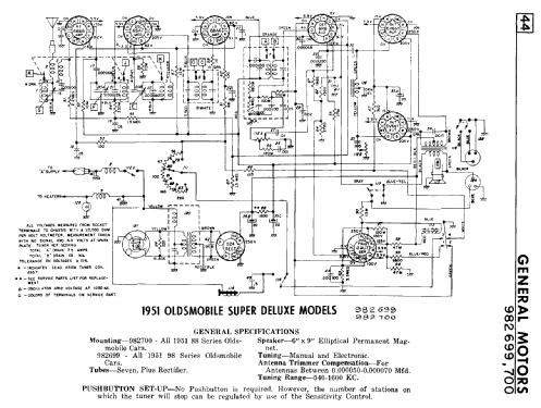 982699 ; General Motors of (ID = 816526) Car Radio