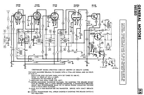 985203 ; General Motors of (ID = 2376219) Car Radio